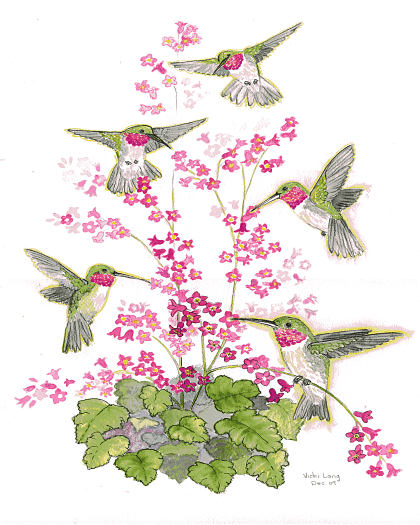 8x10--hummingbirds-with-coral-bells