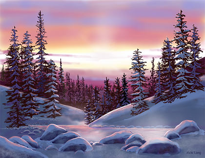 8.5x11--winter-sunset--digital-art