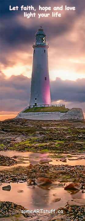 Pink-Lighthouse_with-_Sunset_lv--serenityposter